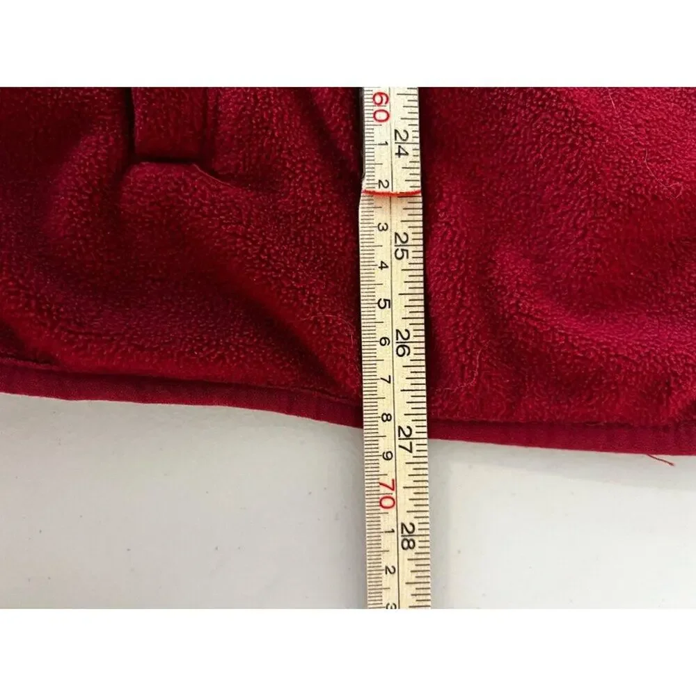 Columbia Full Zip Fleece Jacket, Maroon, Men's Small